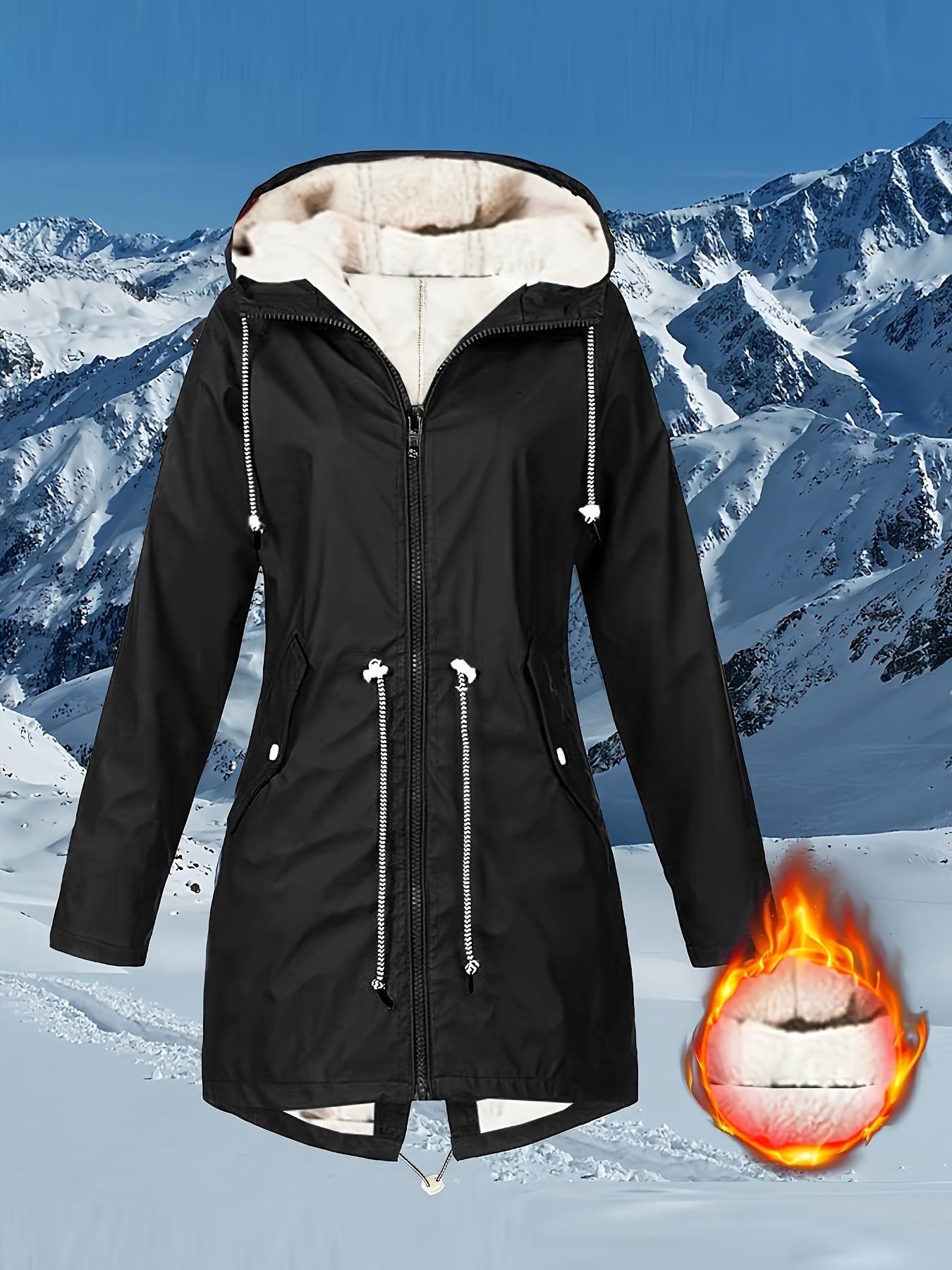 Teresa™ | Warm Fleece-Lined Waterproof Hooded Parka Coat