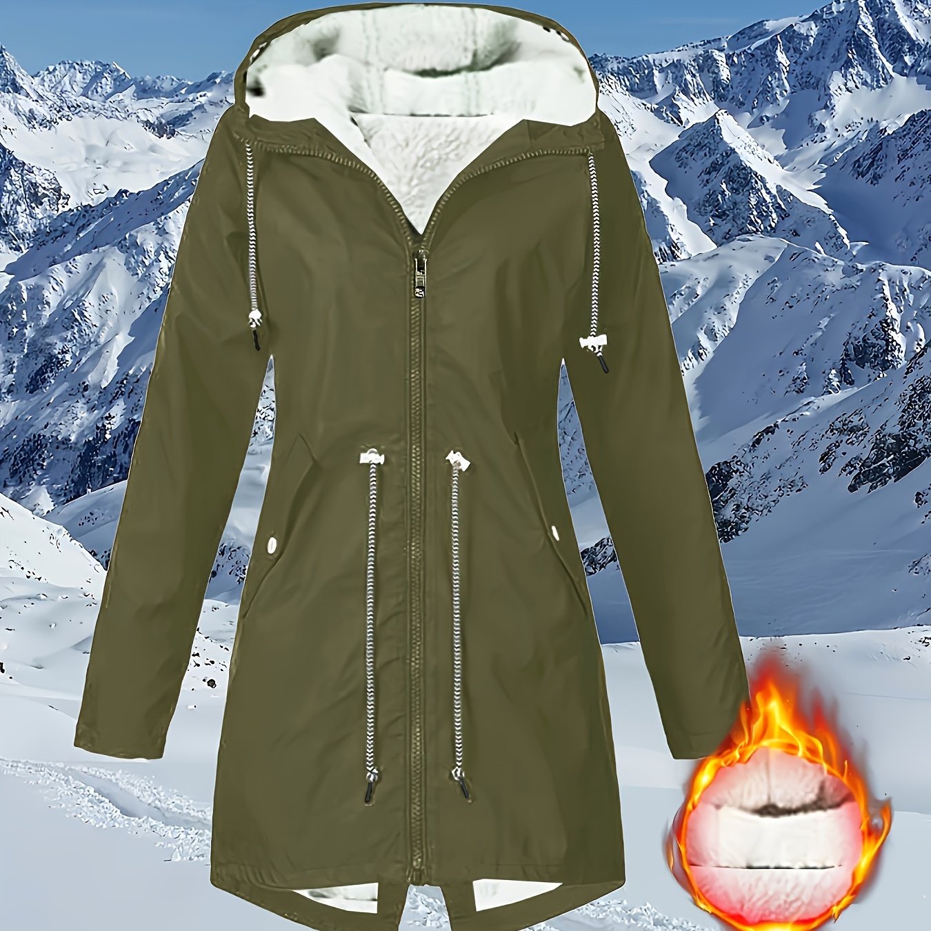 Teresa™ | Warm Fleece-Lined Waterproof Hooded Parka Coat