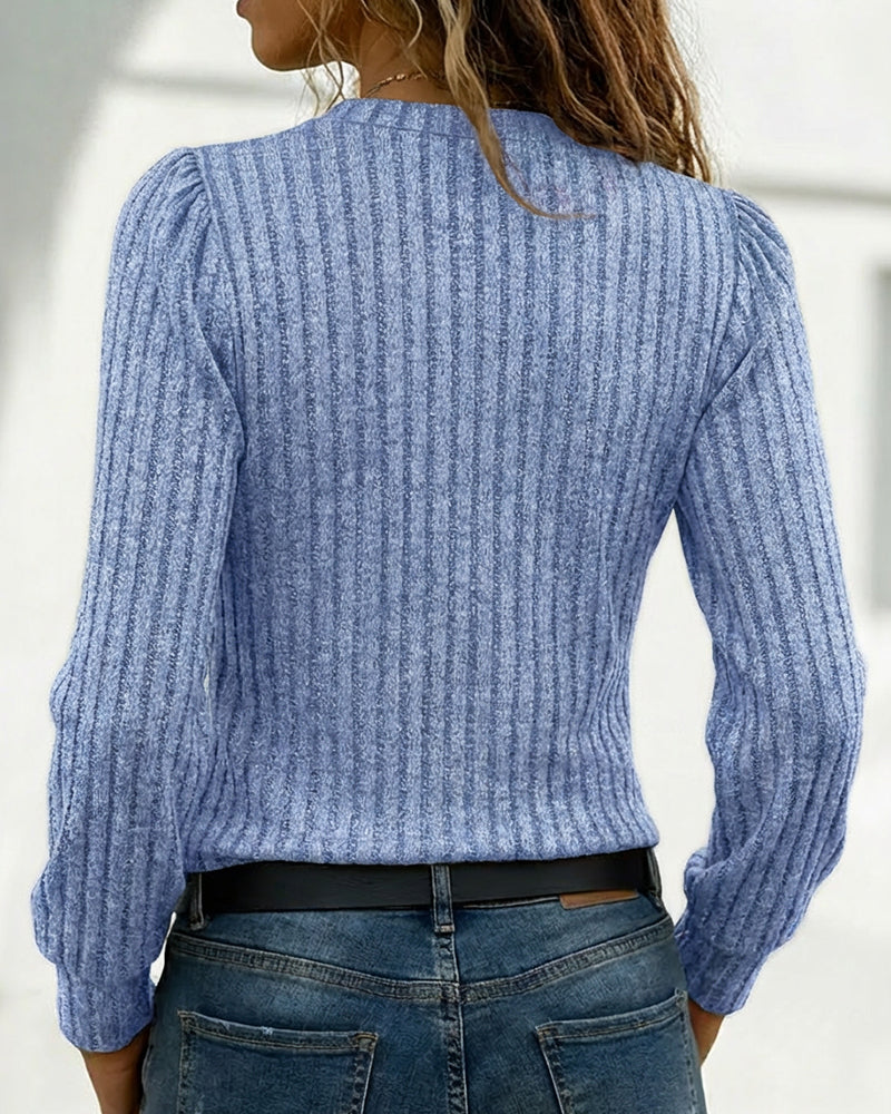 Avery™ | ribbed knit sweater top