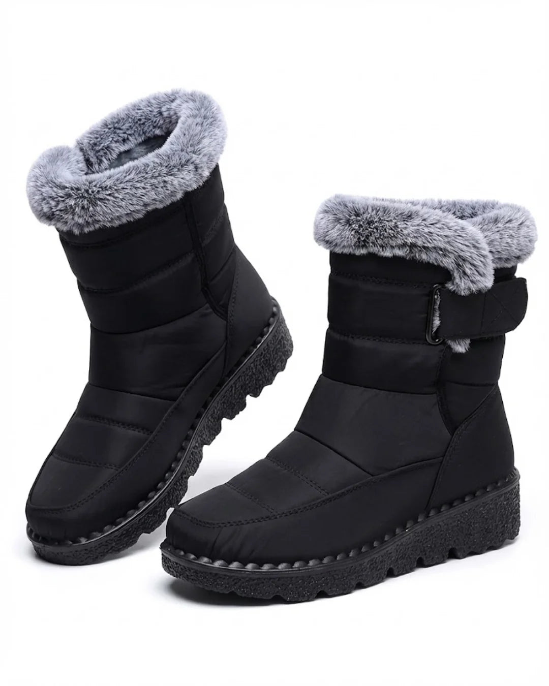 Lysandra™ | Quilted Faux-Fur Lined Winter Boots