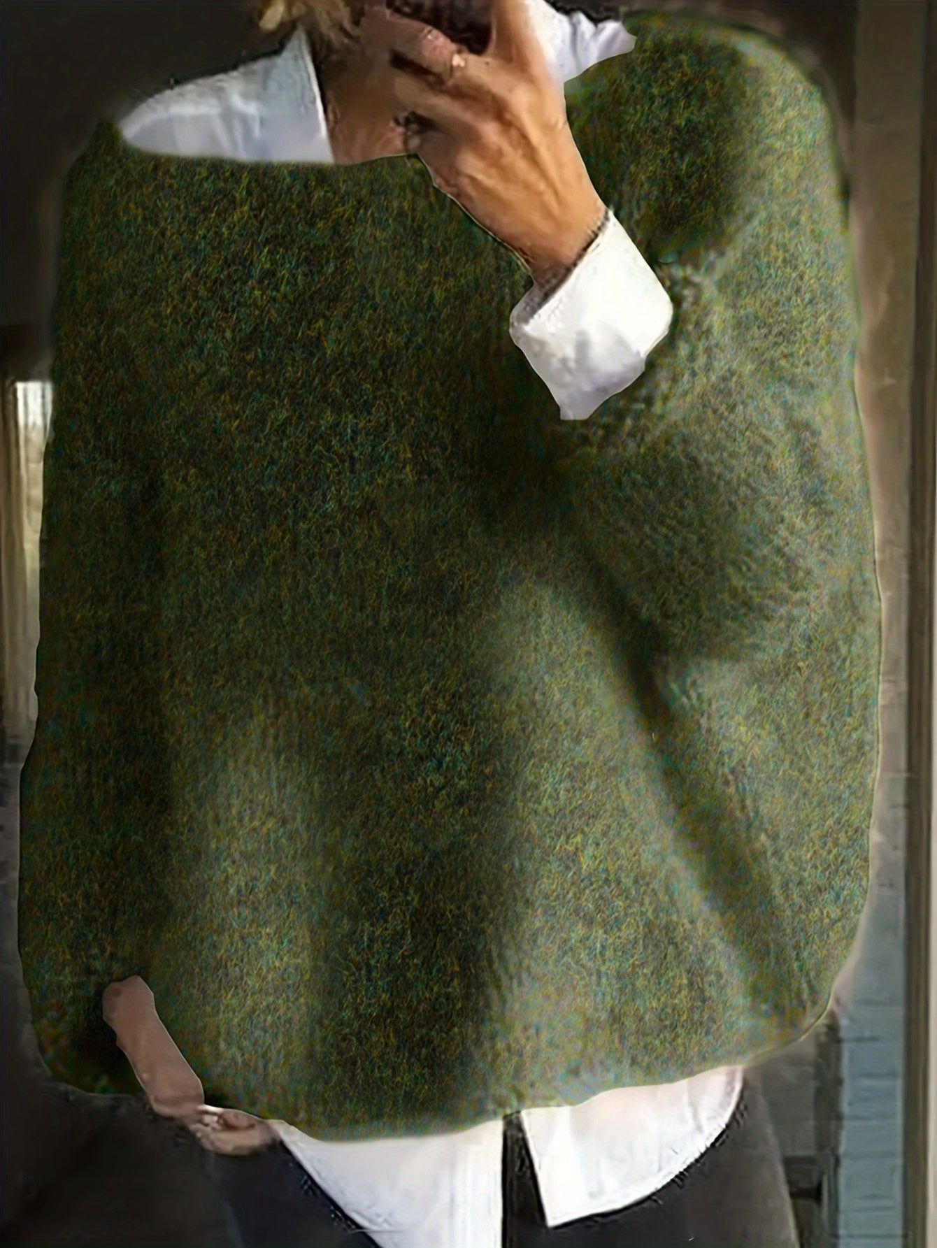 Mia™ | Fuzzy Oversized Boat-Neck Sweater