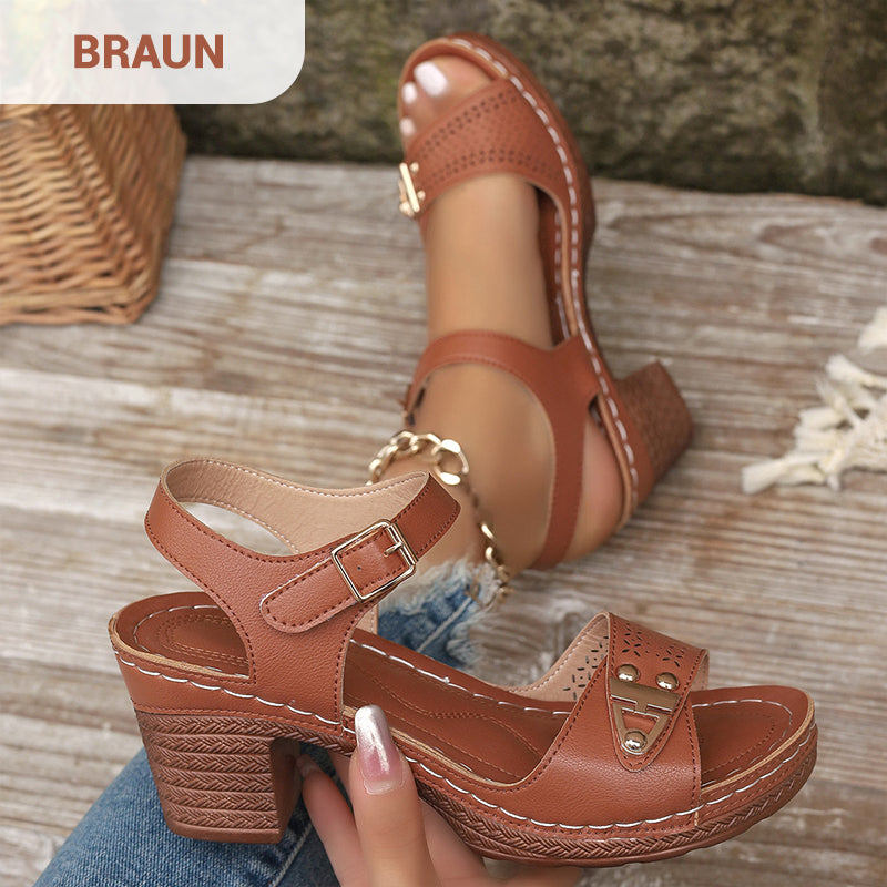Gania™ | Elegant Block Heel Sandals
