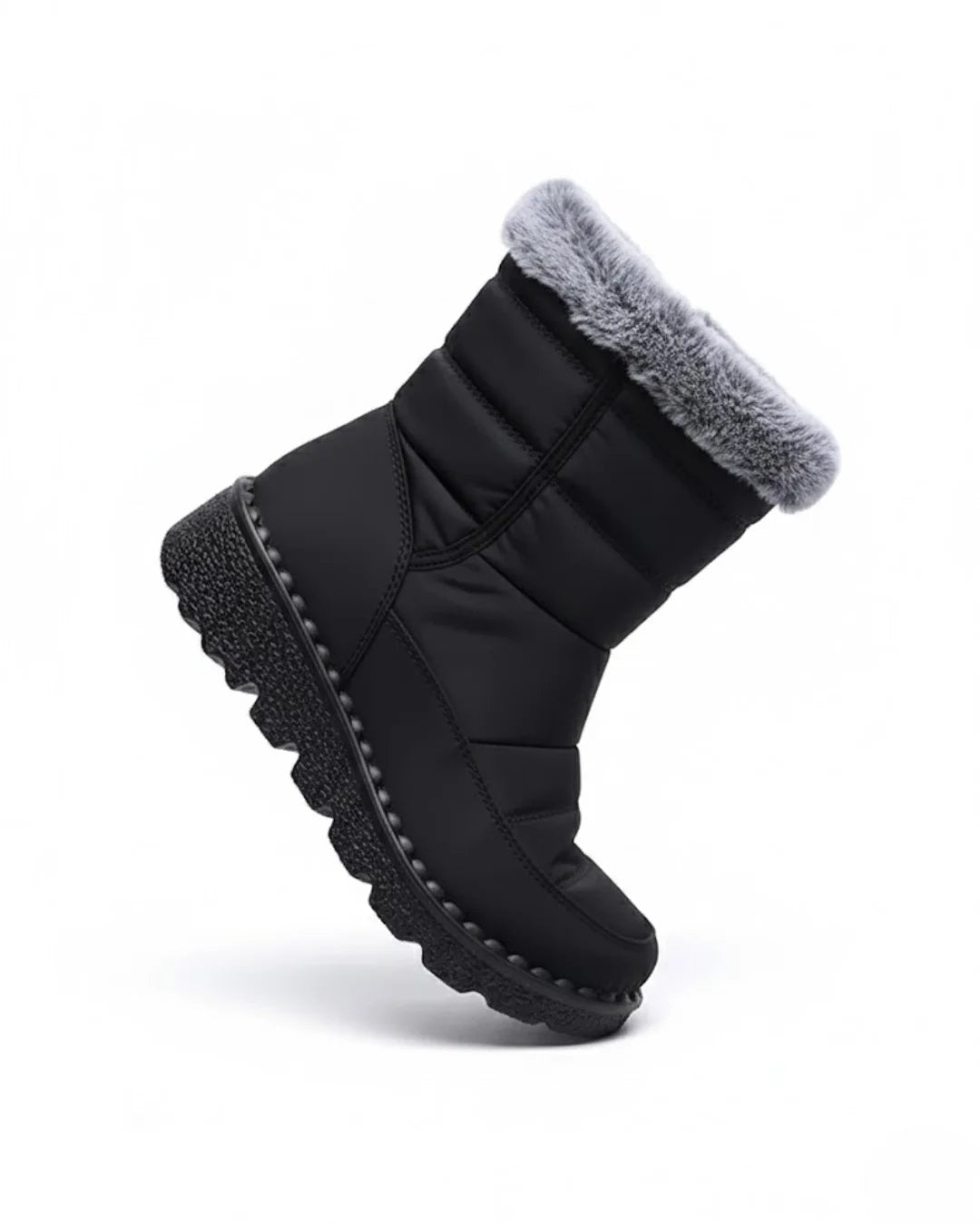 Lysandra™ | Quilted Faux-Fur Lined Winter Boots