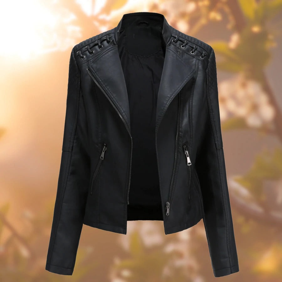 Veronica™ | Elegant Leather Jacket for Women