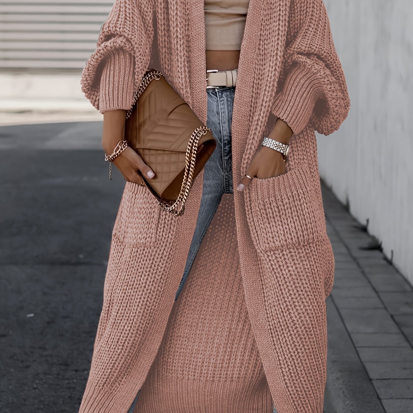 Suri™ | Elegant Deep V-Neck Cardigan - Comfort and Elegance