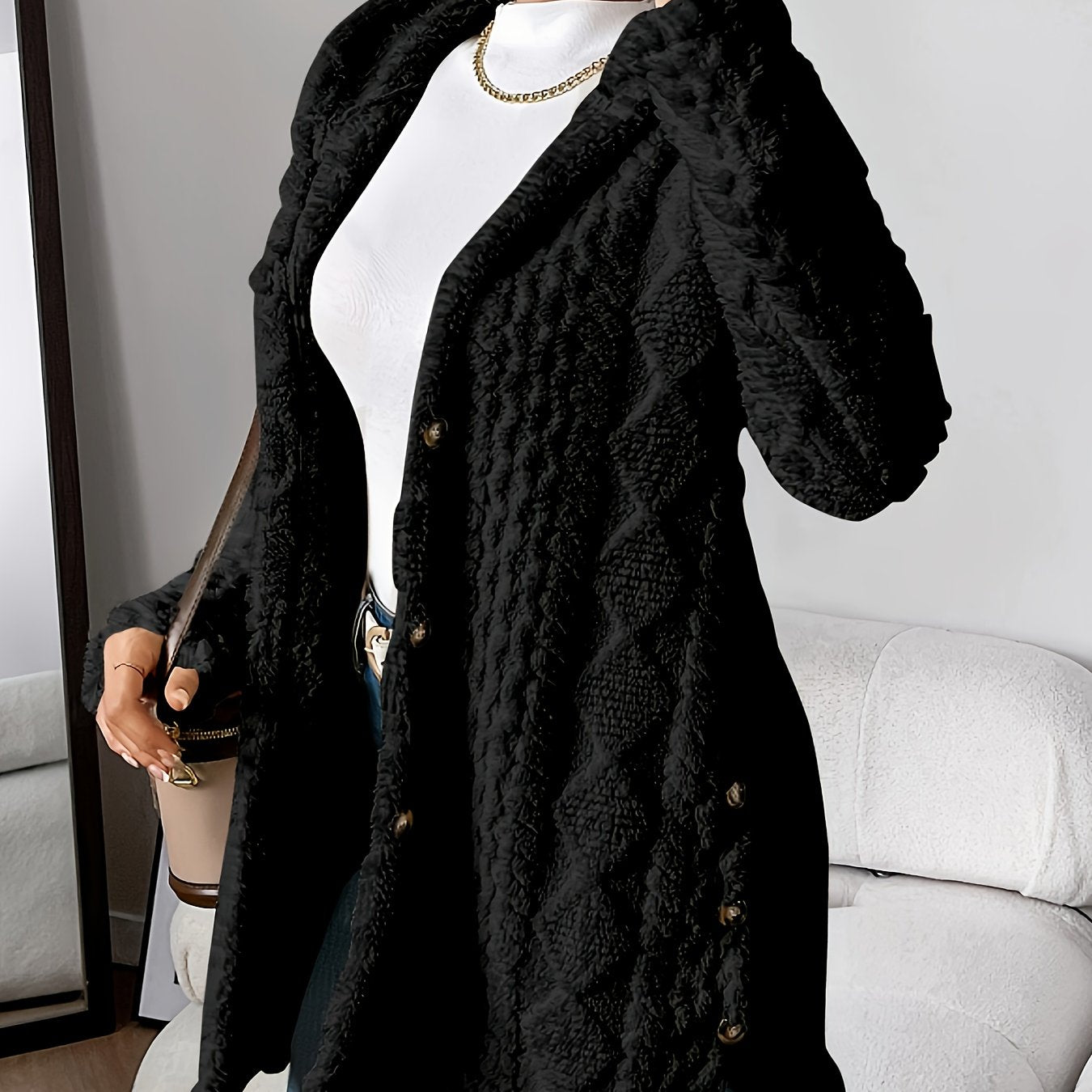 Fleur™ | Double Plush Cardigan, Comfortable Elegance