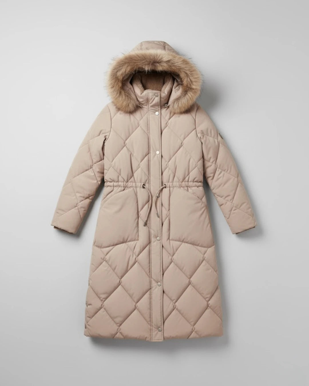 Tali v2™ | Faux-Fur Collar Quilted Wrap Puffer Coat