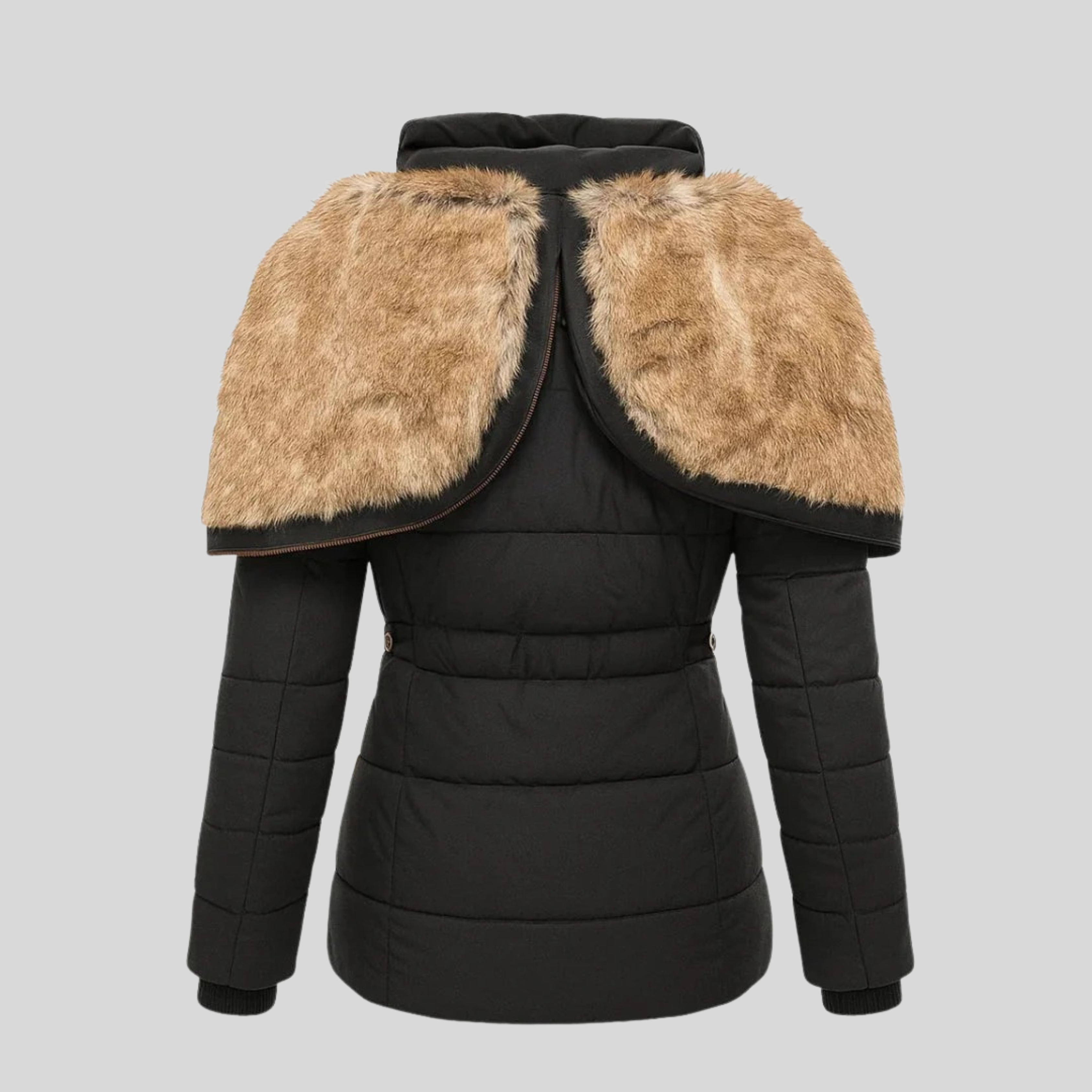 Bochra™ | Faux-Fur Hood Quilted Parka Coat