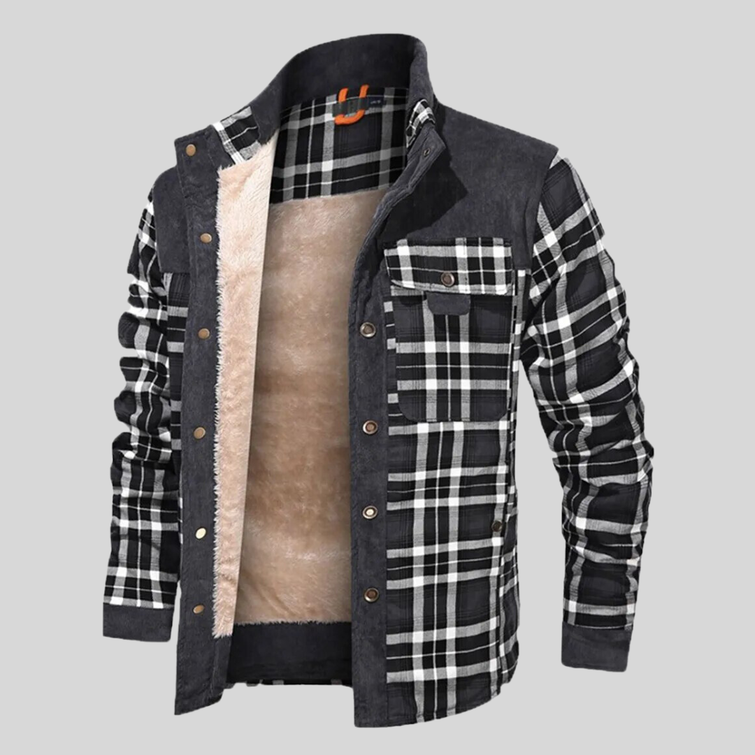 Bard™ | Sherpa-Lined Plaid Shirt Jacket