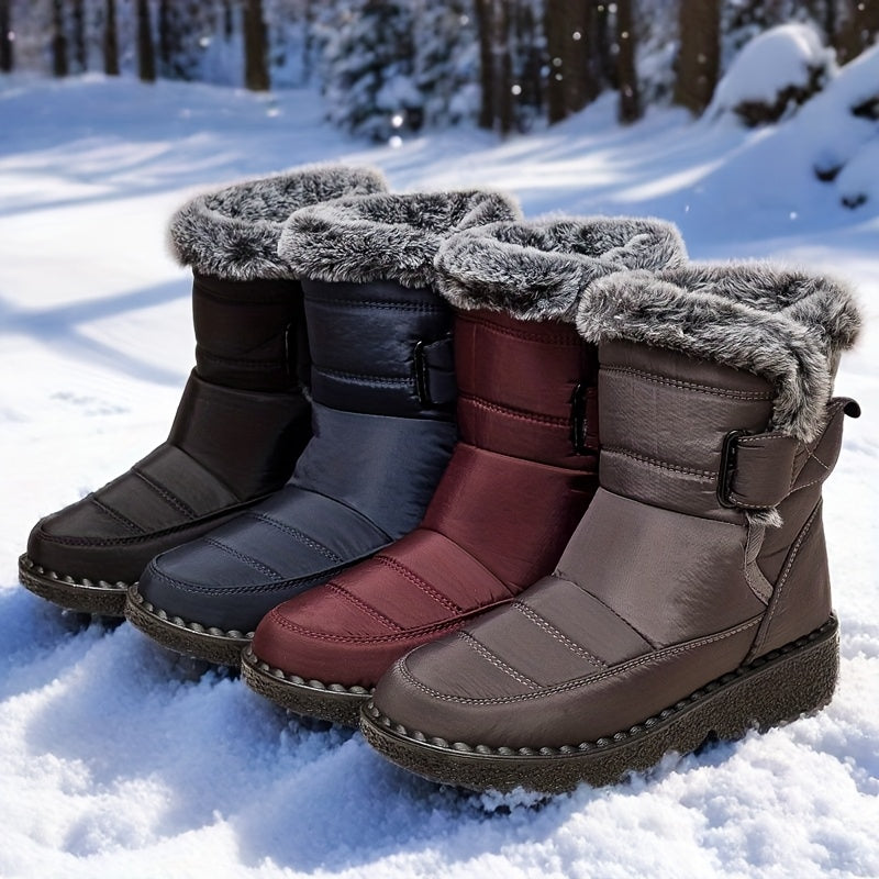 Lysandra™ | Quilted Faux-Fur Lined Winter Boots