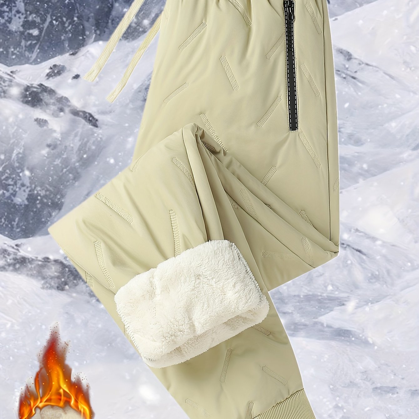 Danica™ | Quilted Elastic-Waist Winter Jogger Pants