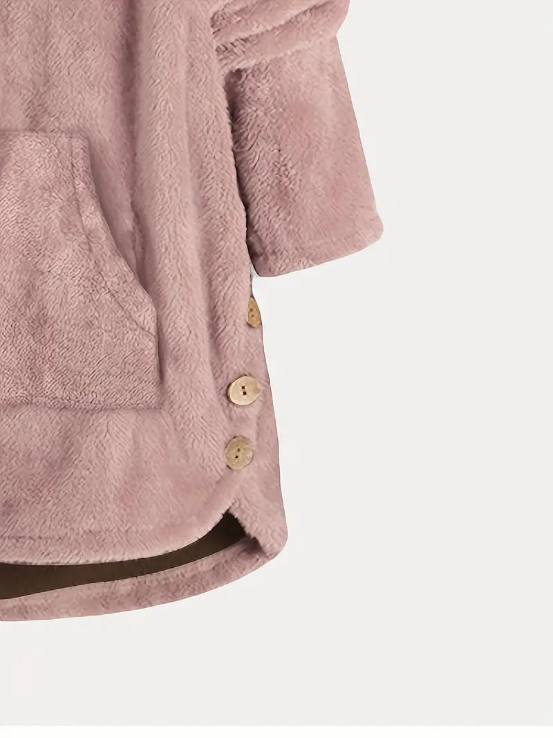 Amona™ | Hooded Plush Coat