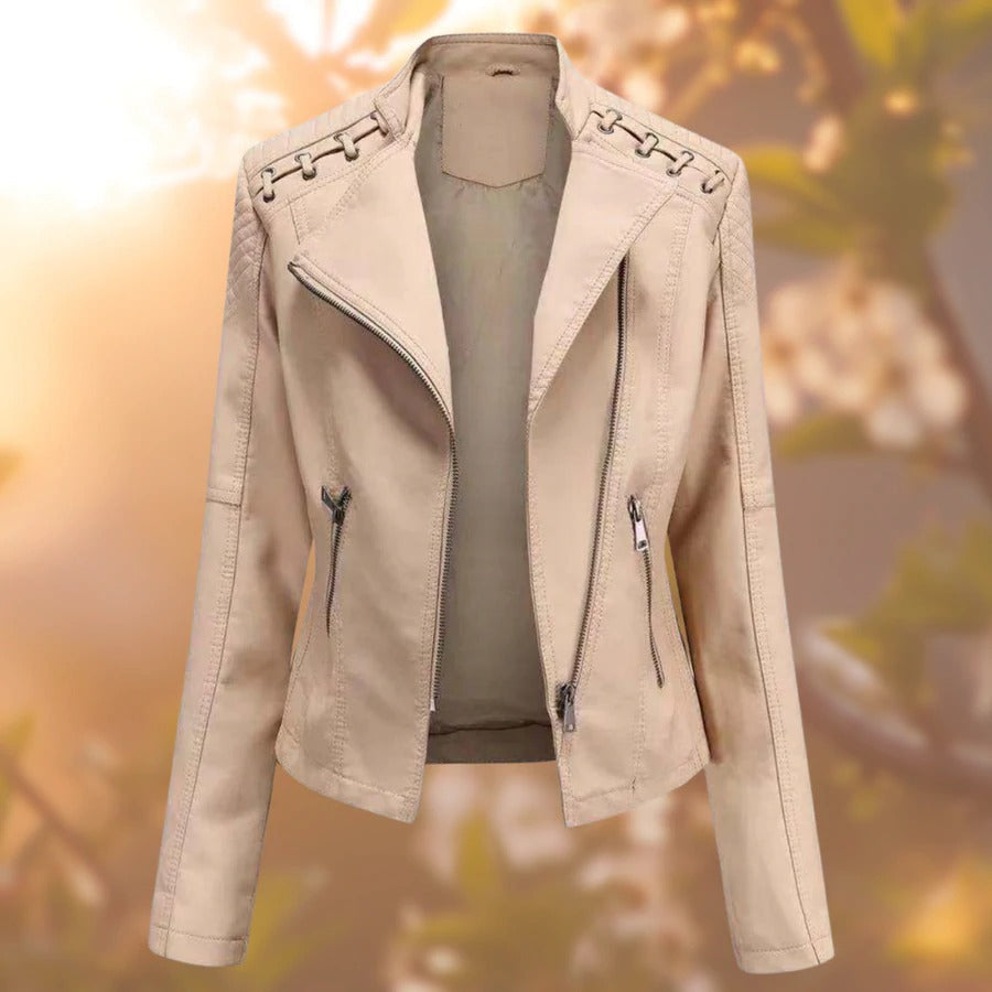 Veronica™ | Elegant Leather Jacket for Women