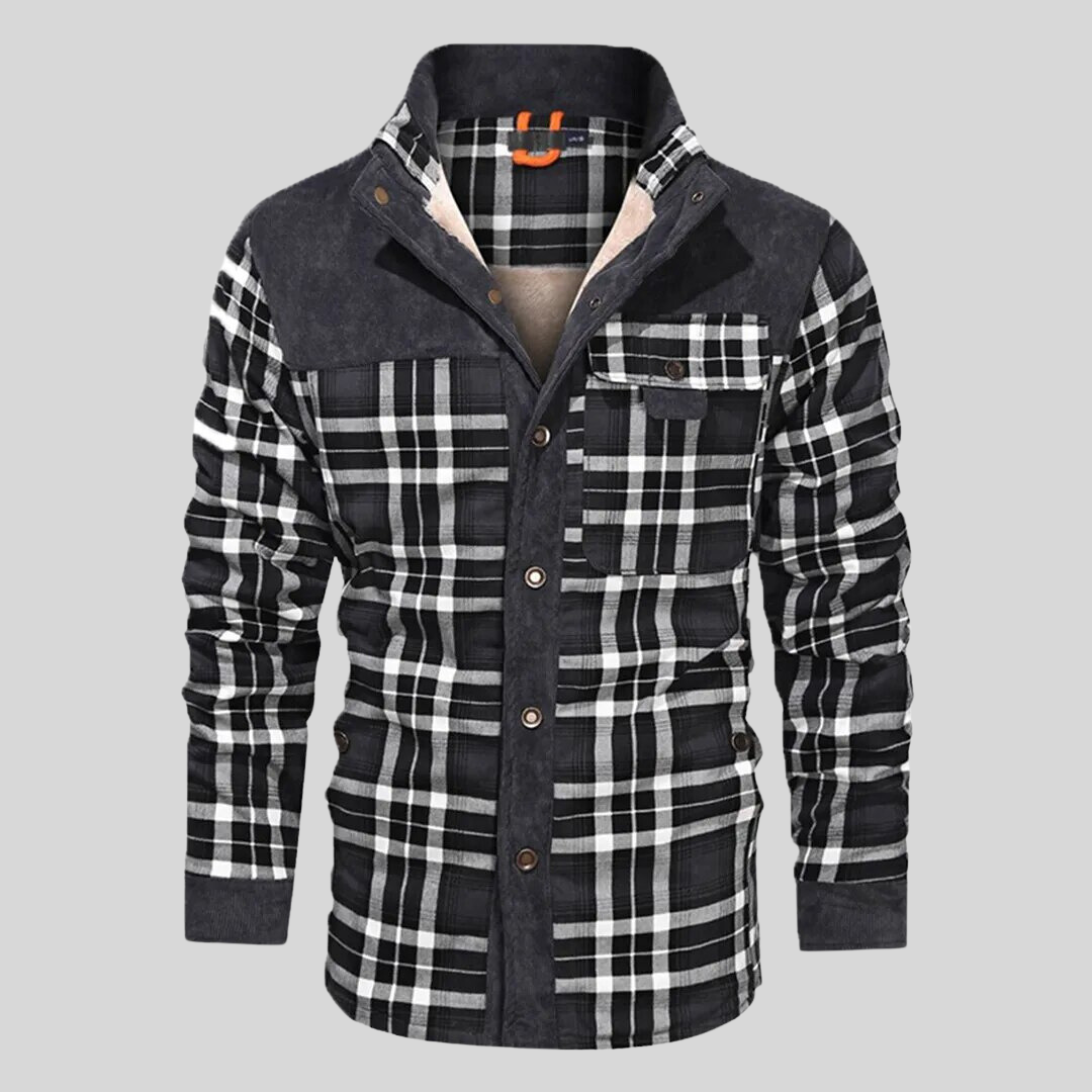 Bard™ | Sherpa-Lined Plaid Shirt Jacket