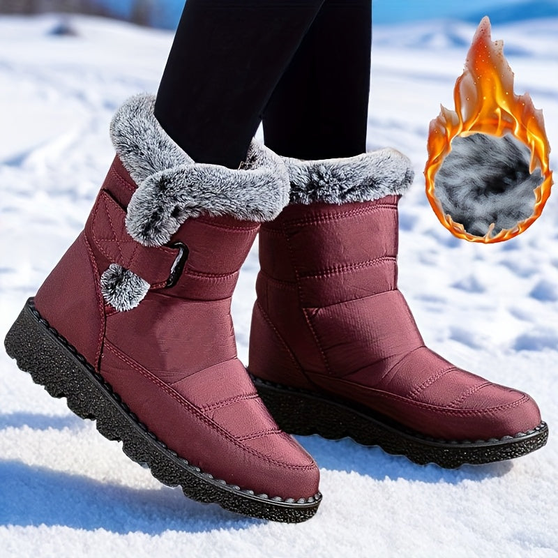 Lysandra™ | Quilted Faux-Fur Lined Winter Boots