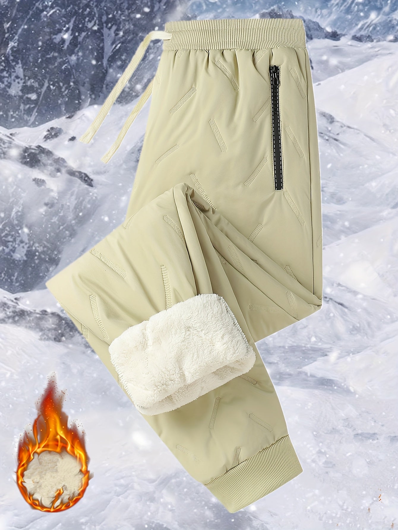 Danica™ | Quilted Elastic-Waist Winter Jogger Pants