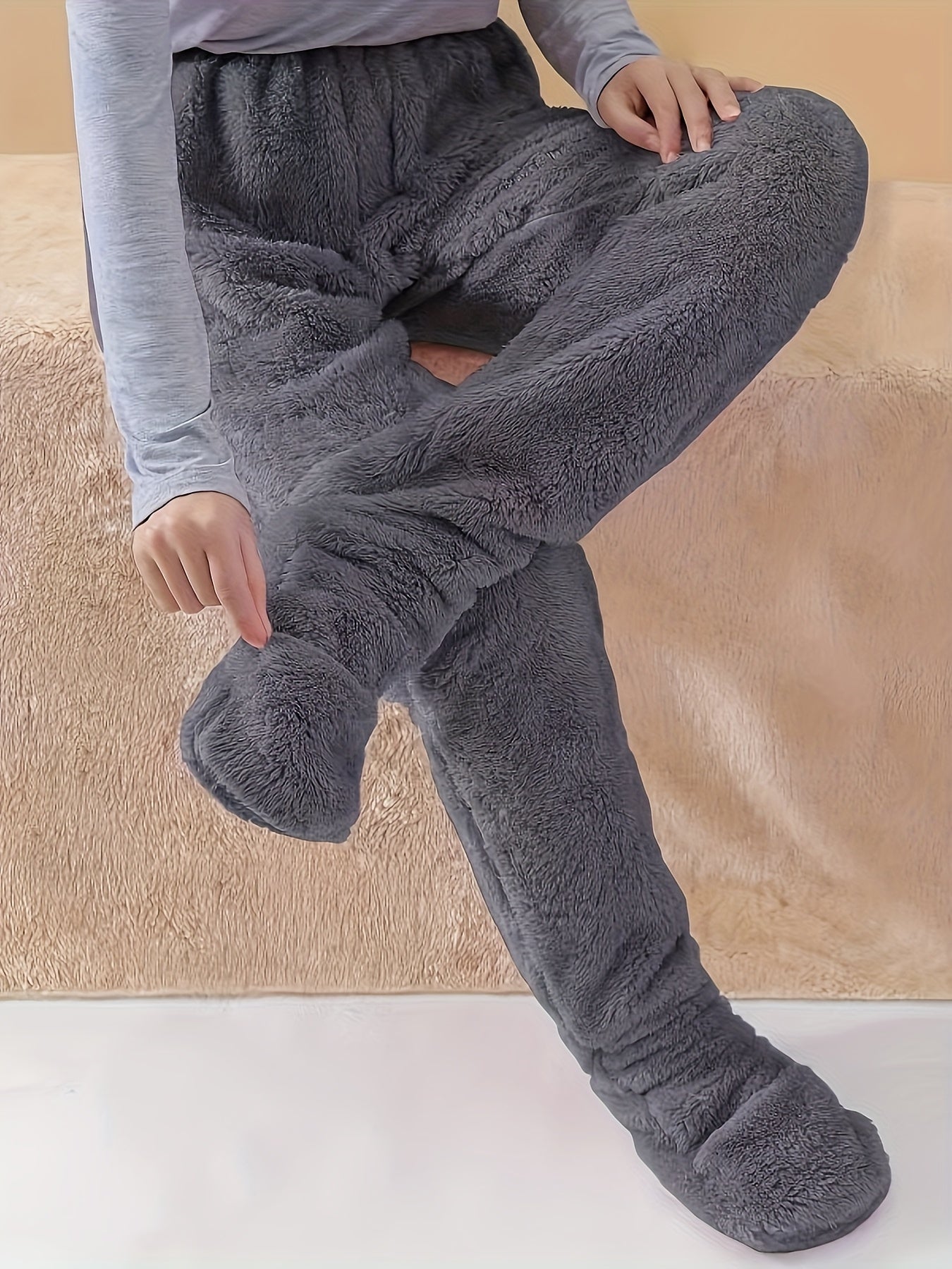 Brielle™ | Fuzzy Footed Lounge Pajama Pants