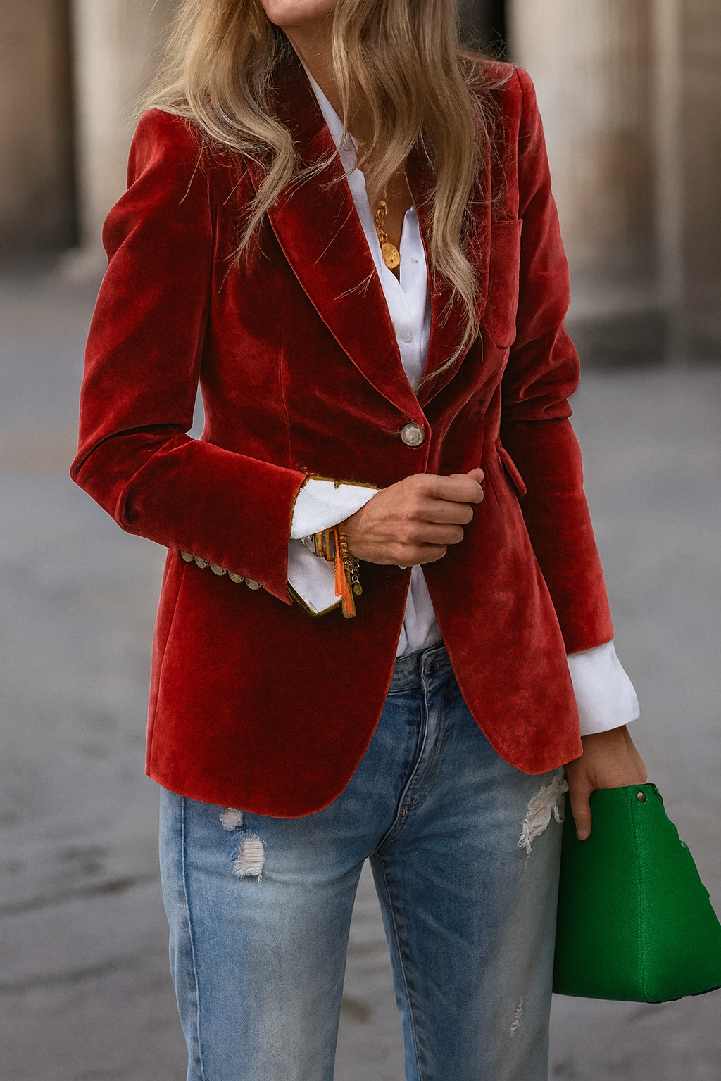 Aria™ | Elegant Velvet Blazer