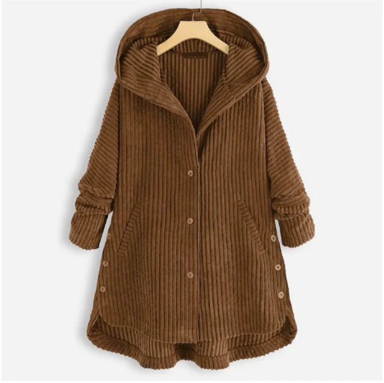 Dana™ | Ribbed Hooded Coat