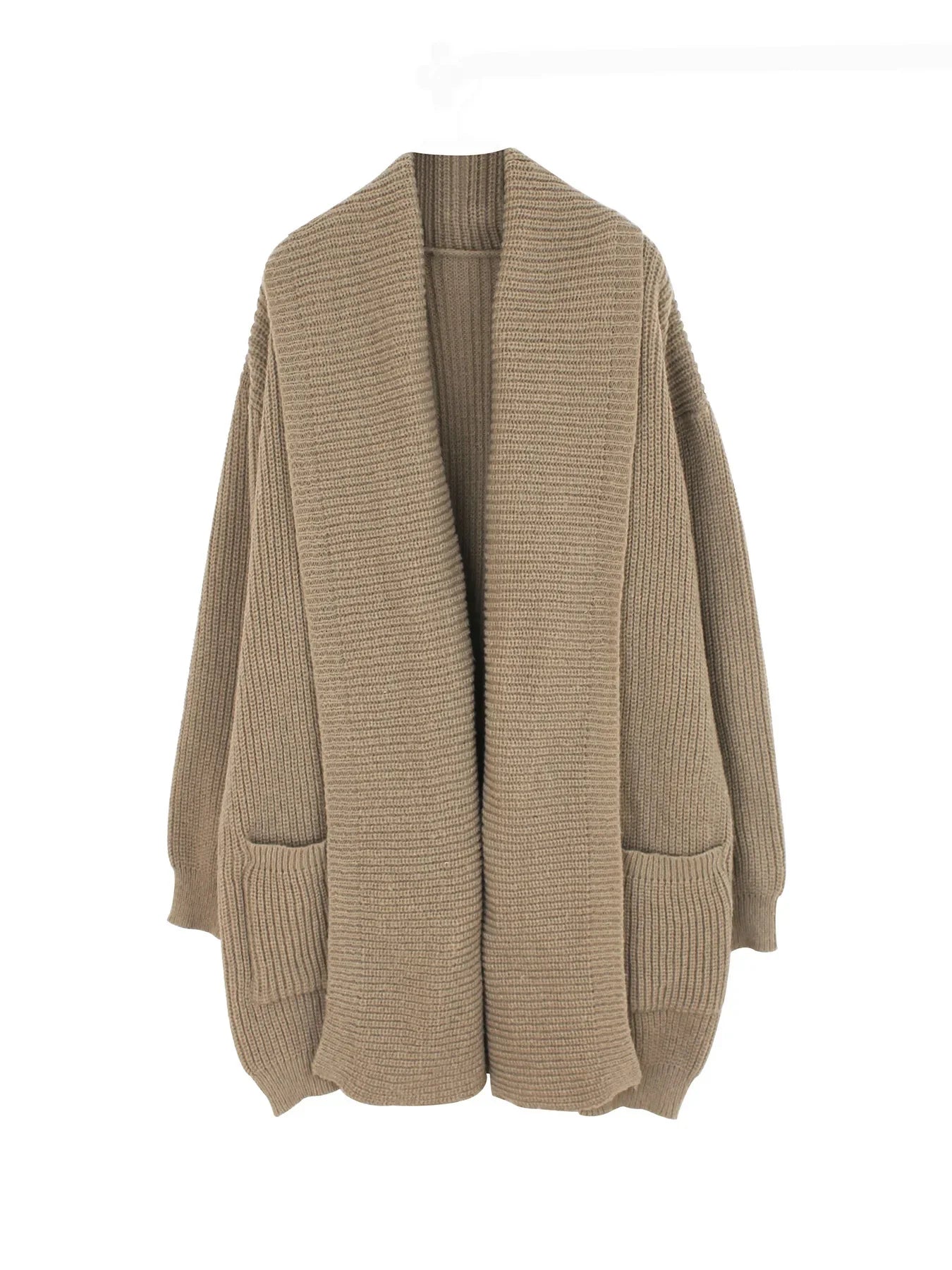 Isadora™ | Ribbed Knit Open-Front Long Cardigan