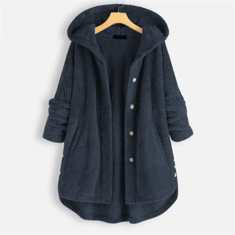 Dana™ | Cozy Relaxed-Fit Ribbed Hooded Coat