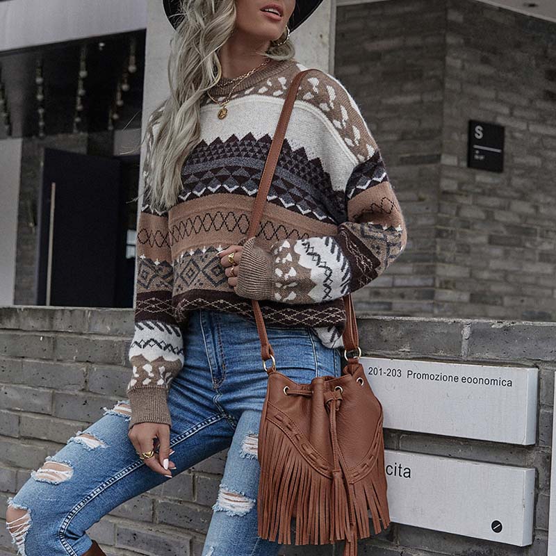 Emanuela™ | Elegant Vintage Geometric Sweater