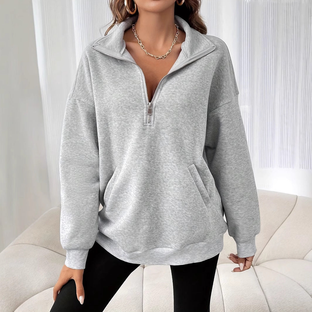 Meghan™ | Cozy Half-Zip Sweatshirt