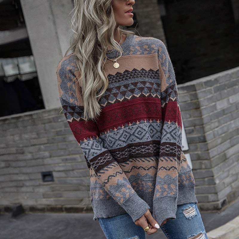 Emanuela™ | Elegant Vintage Geometric Sweater