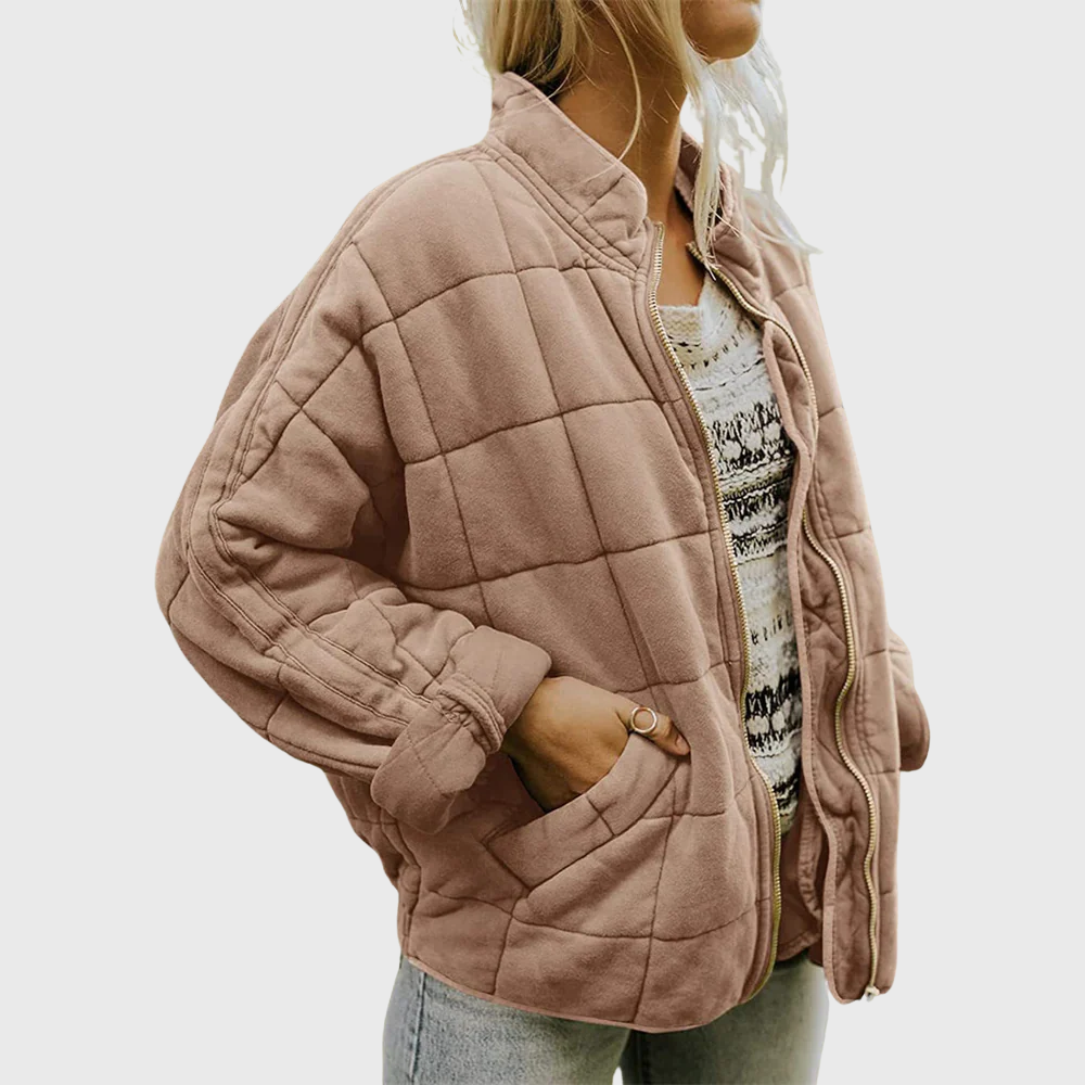 Camille™ | Quilted Bomber Jacket