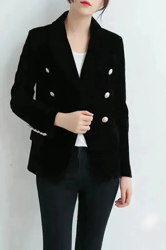 Nola™ | Elegant Velvet Blazer