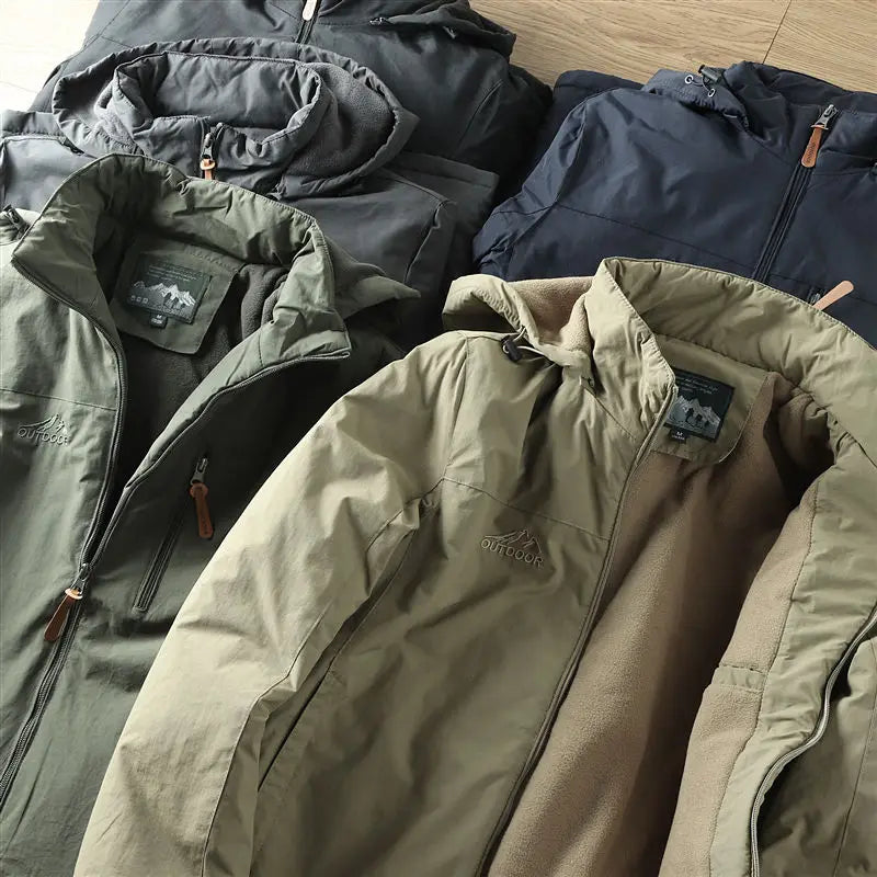 Paul™ | Waterproof Fleece-Lined Outdoor Hooded Jacket
