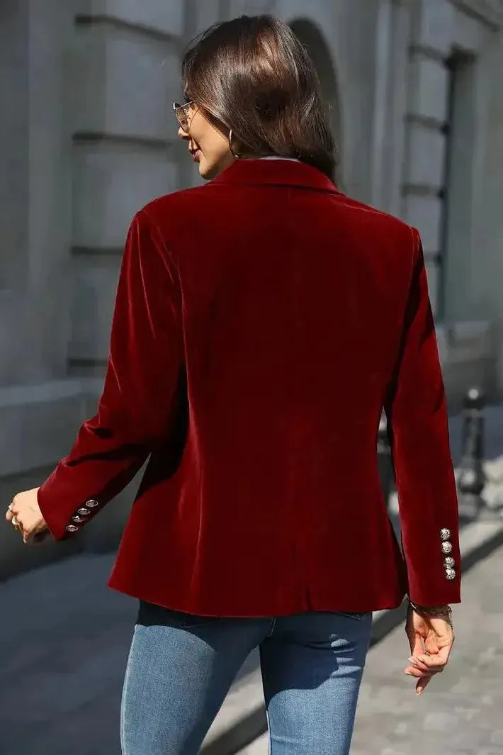 Aria™ | Elegant Velvet Blazer