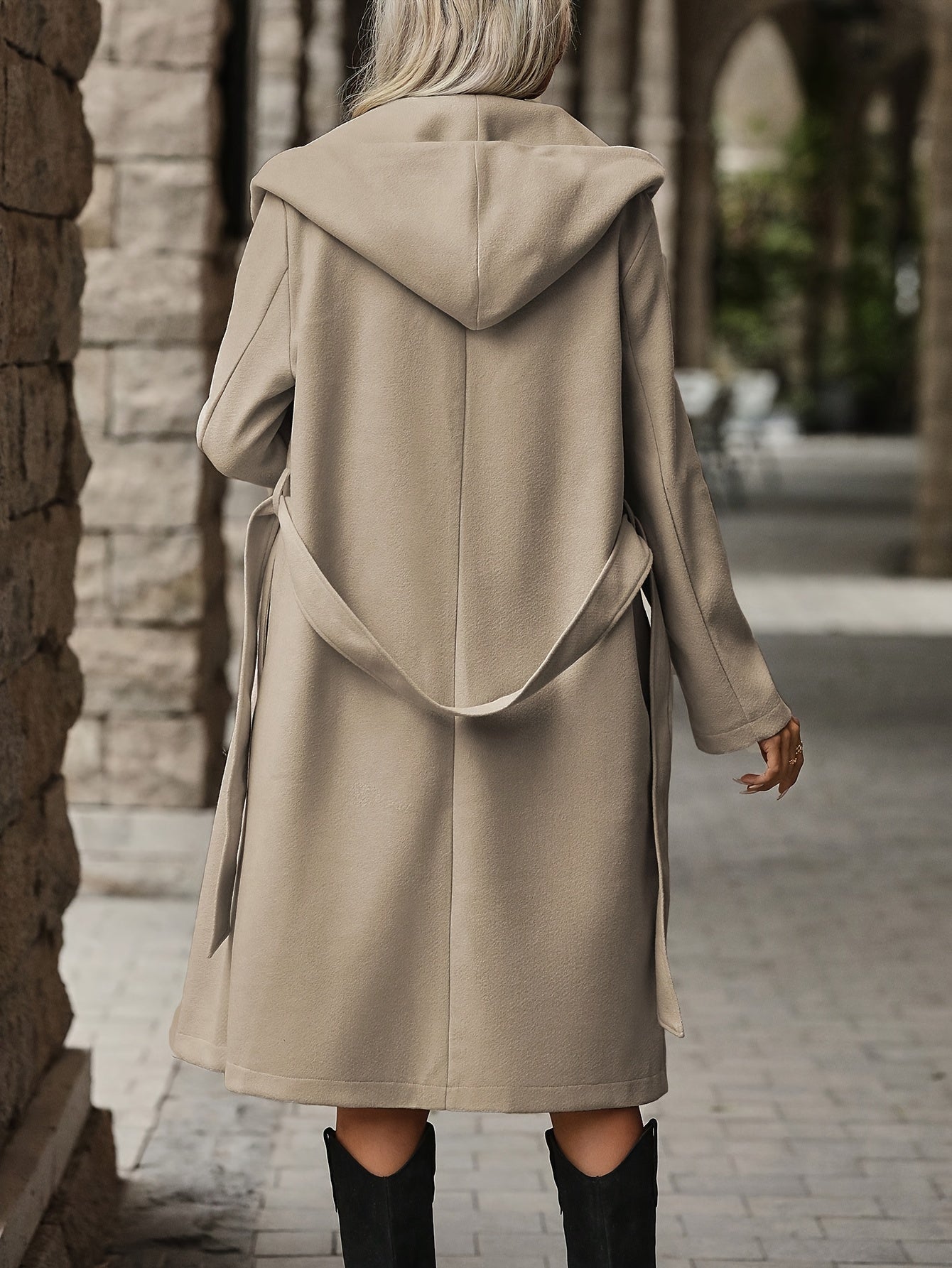 Alexia™ | Tie-Belt Wide-Lapel Wrap Coat