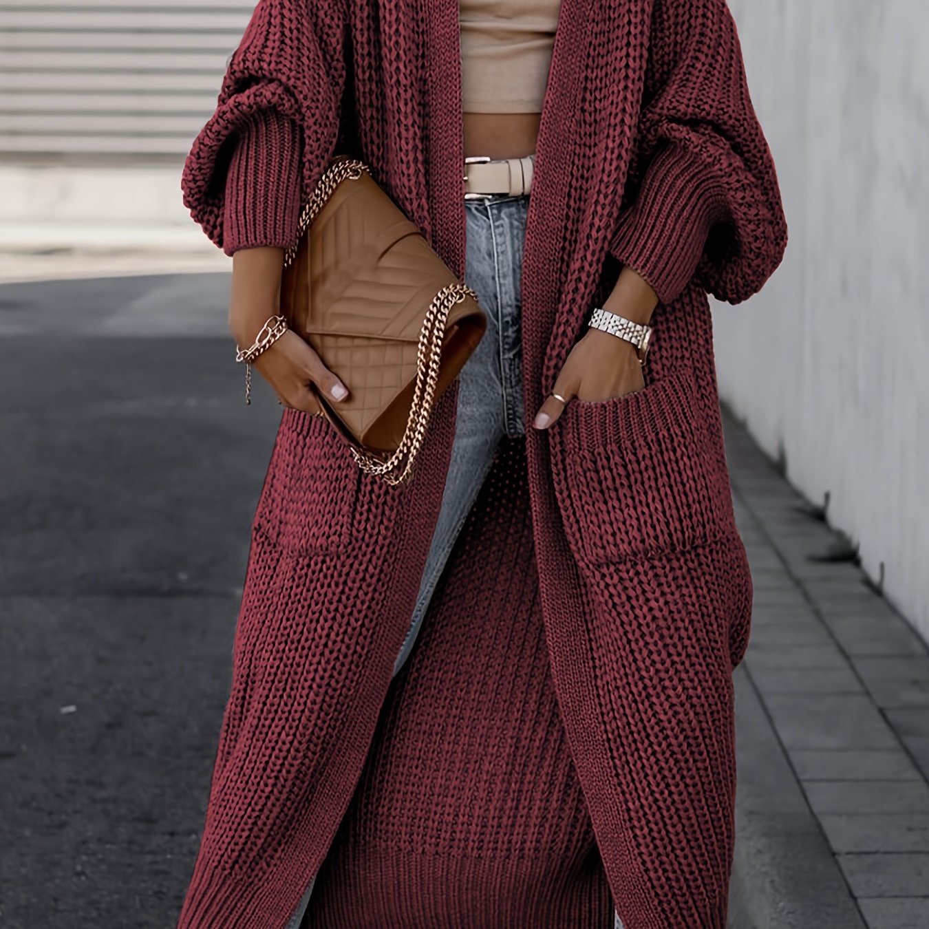 Suri™ | Elegant Deep V-Neck Cardigan - Comfort and Elegance