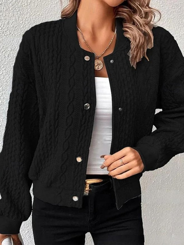 Amara™ | Casual Polyester Jacket, Elegant Comfort