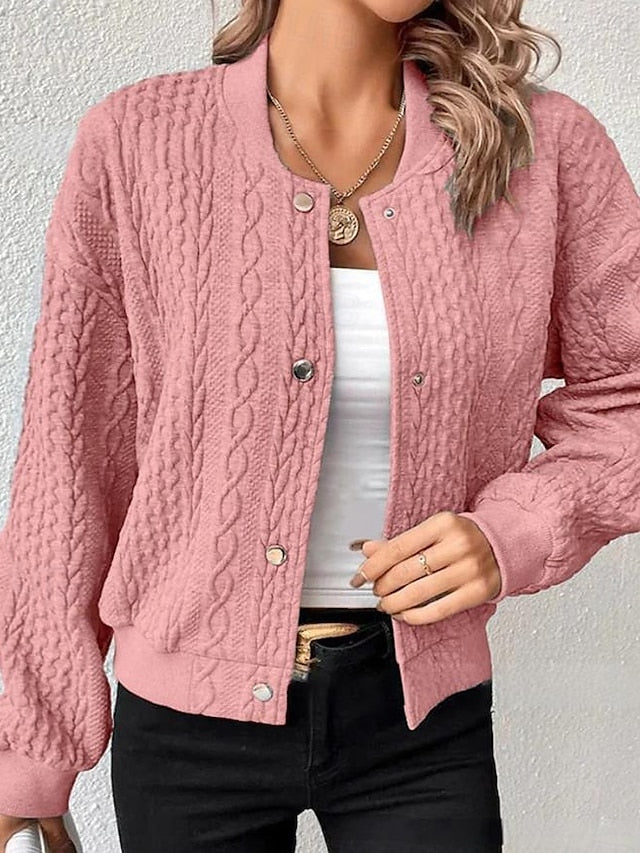 Amara™ | Casual Polyester Jacket, Elegant Comfort