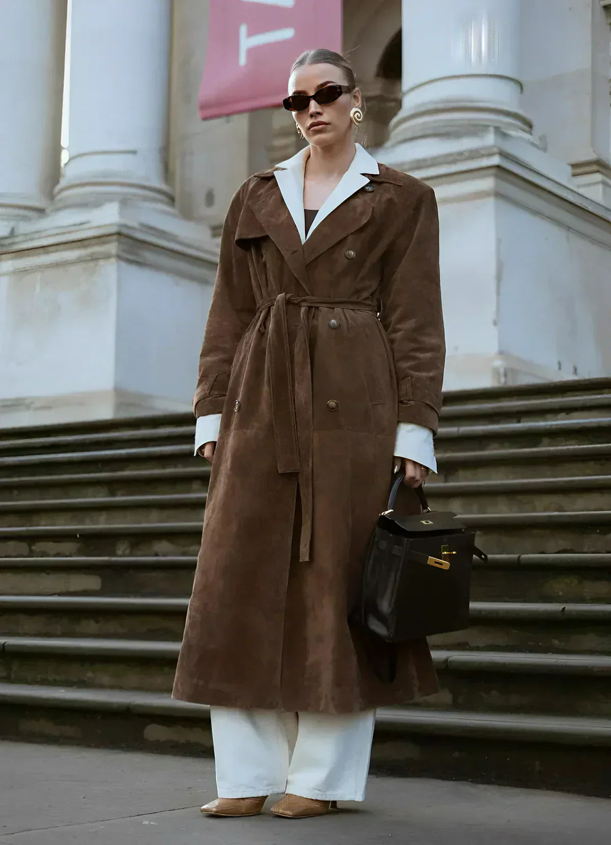 Isabella™ | Elegant Cotton Trench Coat