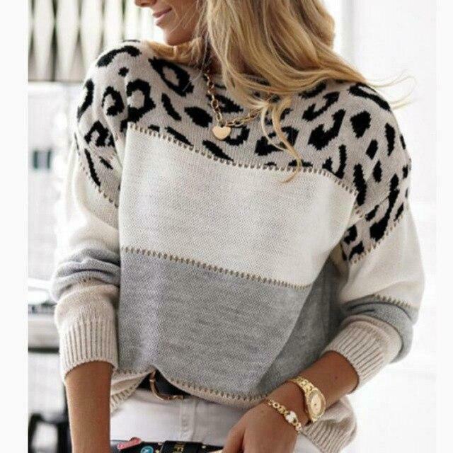 Hadley™ | Elegant and Comfortable Leopard Print Sweater