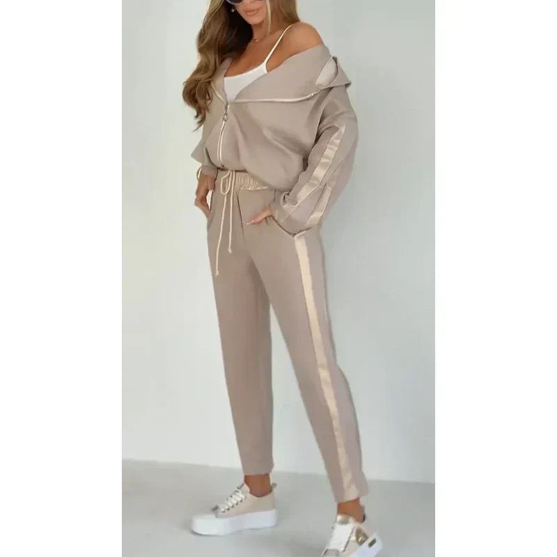 Betsy™ | Striped Casual Hoodie Set