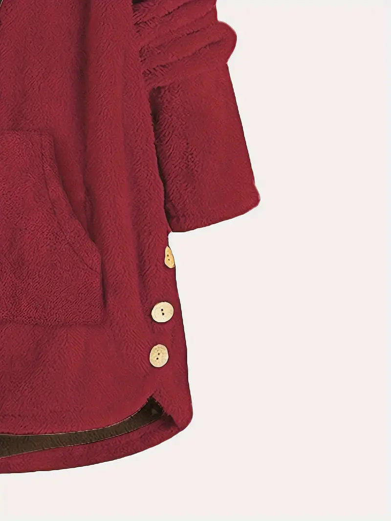 Amona™ | Hooded Plush Coat