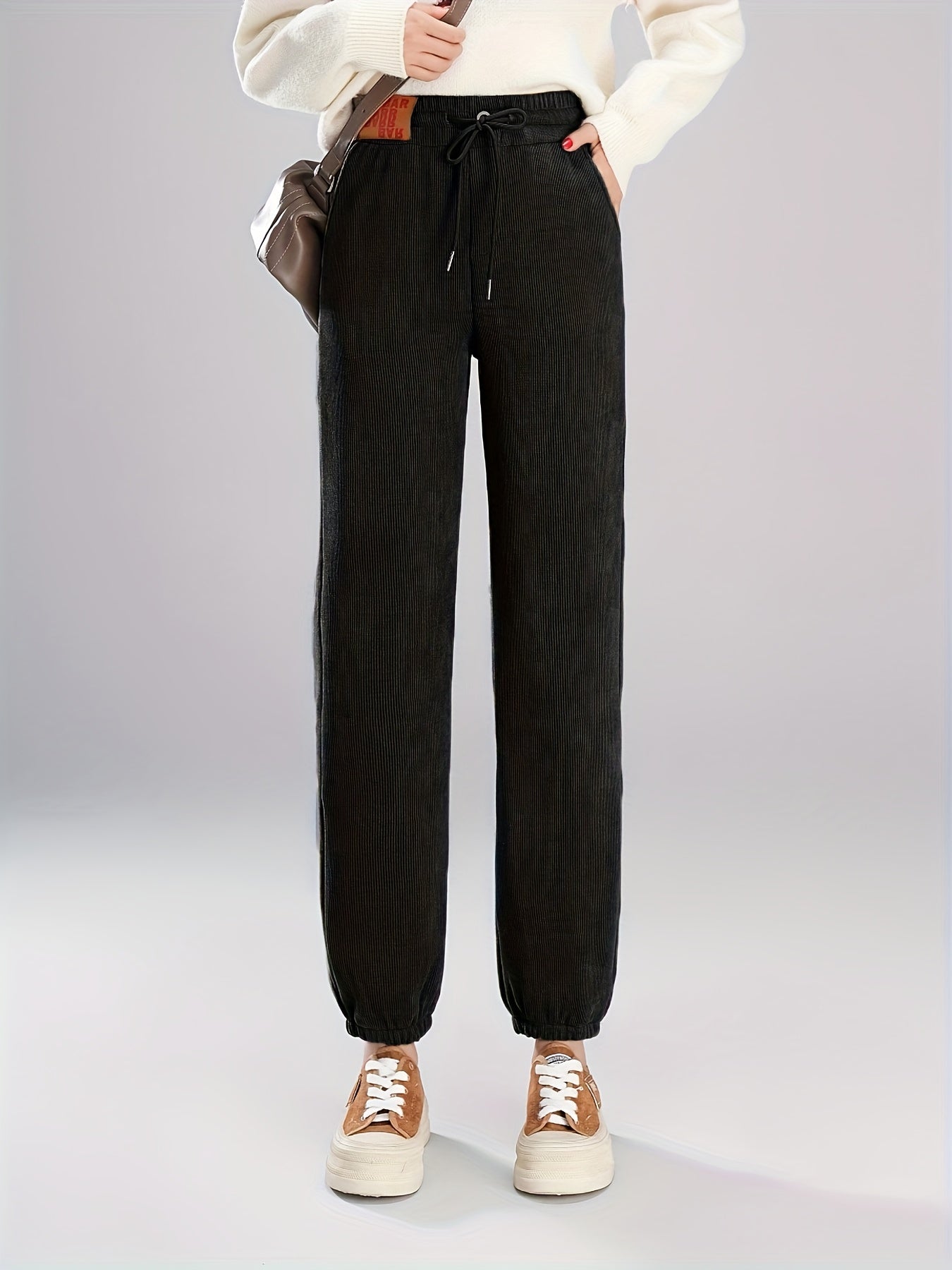 Catriona™ | Fleece-Lined Corduroy Relaxed Jogger Pants