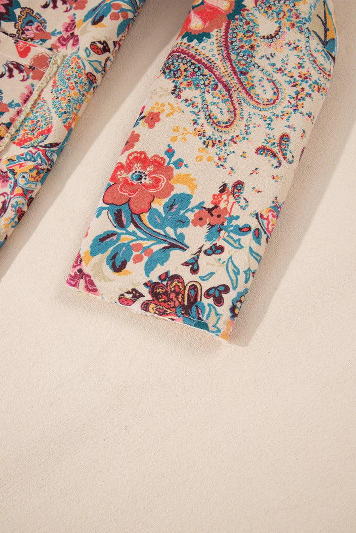 Jira™ | Double-Layered Paisley Pattern Jacket