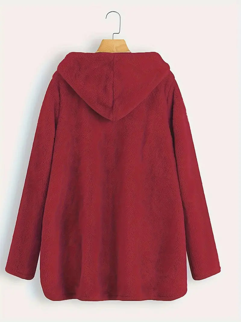 Amona™ | Hooded Plush Coat