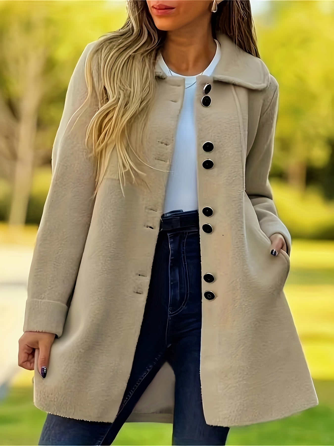 Loji™ | Elegant Mid-Length Coat