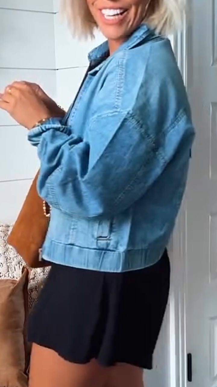Valentina™ | Elegant Denim Jacket
