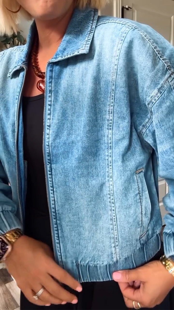 Valentina™ | Elegant Denim Jacket