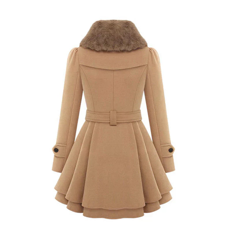 Lobelia™ | Chic coat with fur