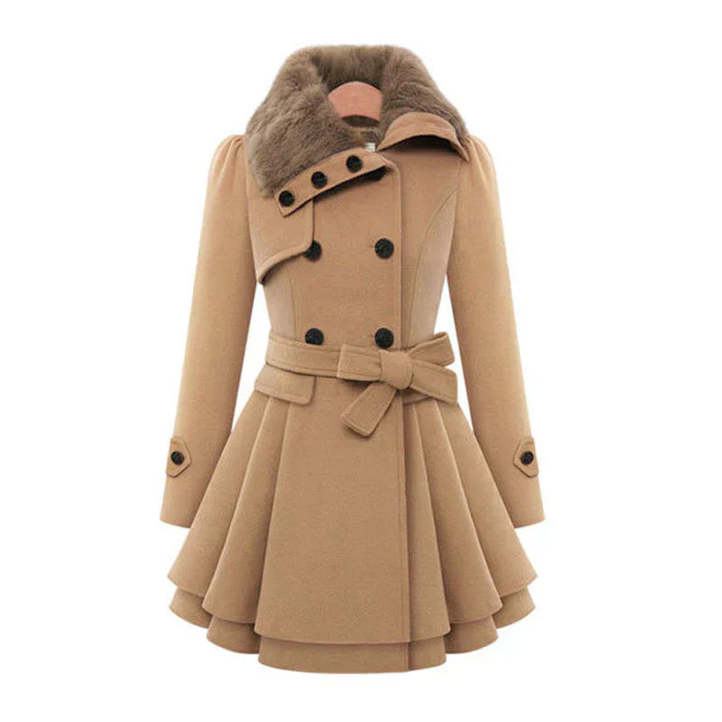 Lobelia™ | Chic coat with fur