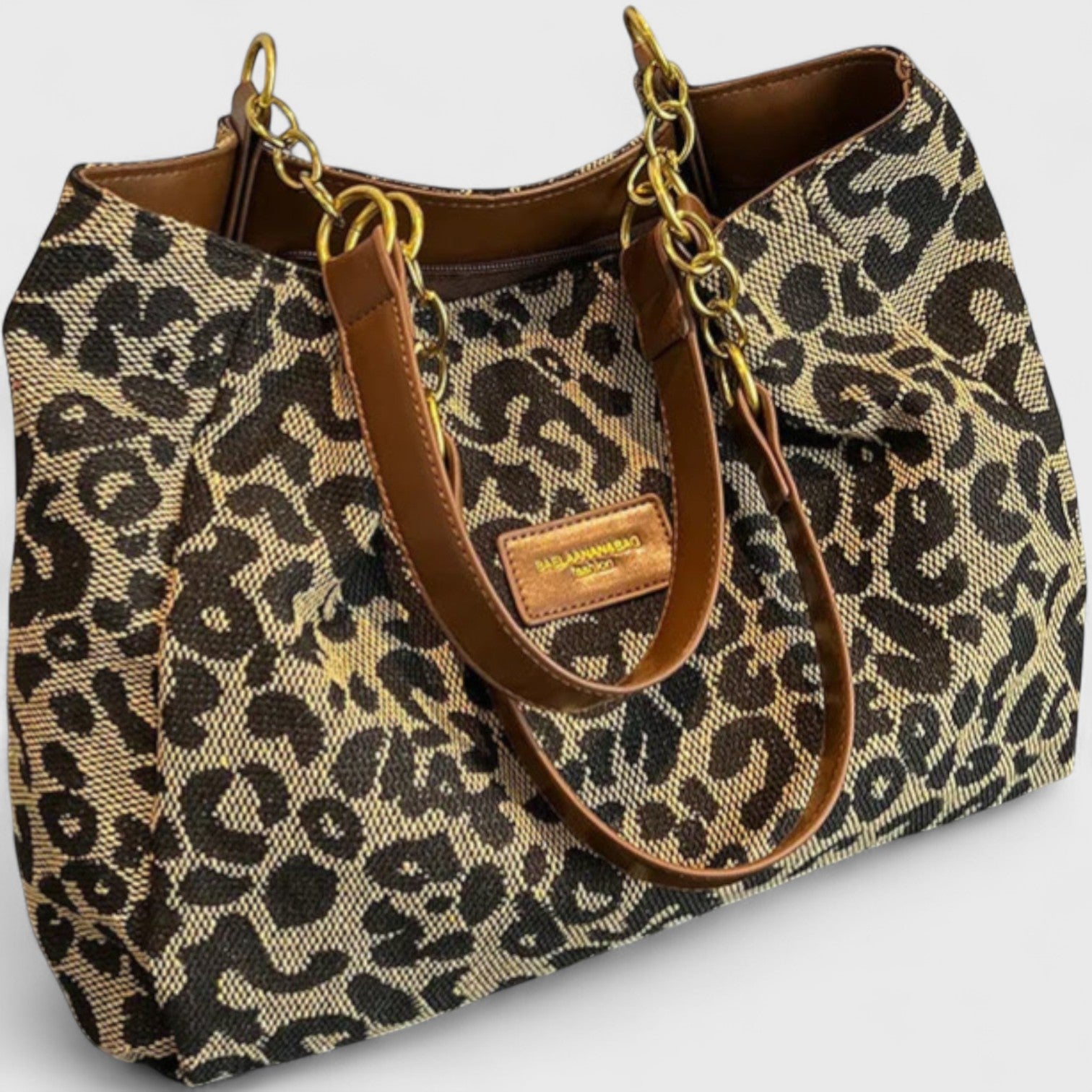 Naria™ | Elegant Leopard Canvas Shopping Bag