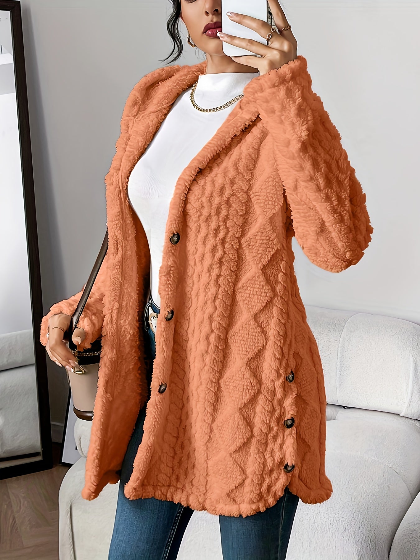 Fleur™ | Double Plush Cardigan, Comfortable Elegance